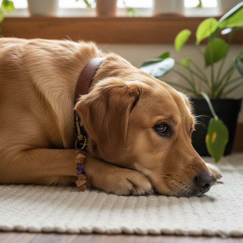 Bernstein Anhänger Amethyst Hund Shooting