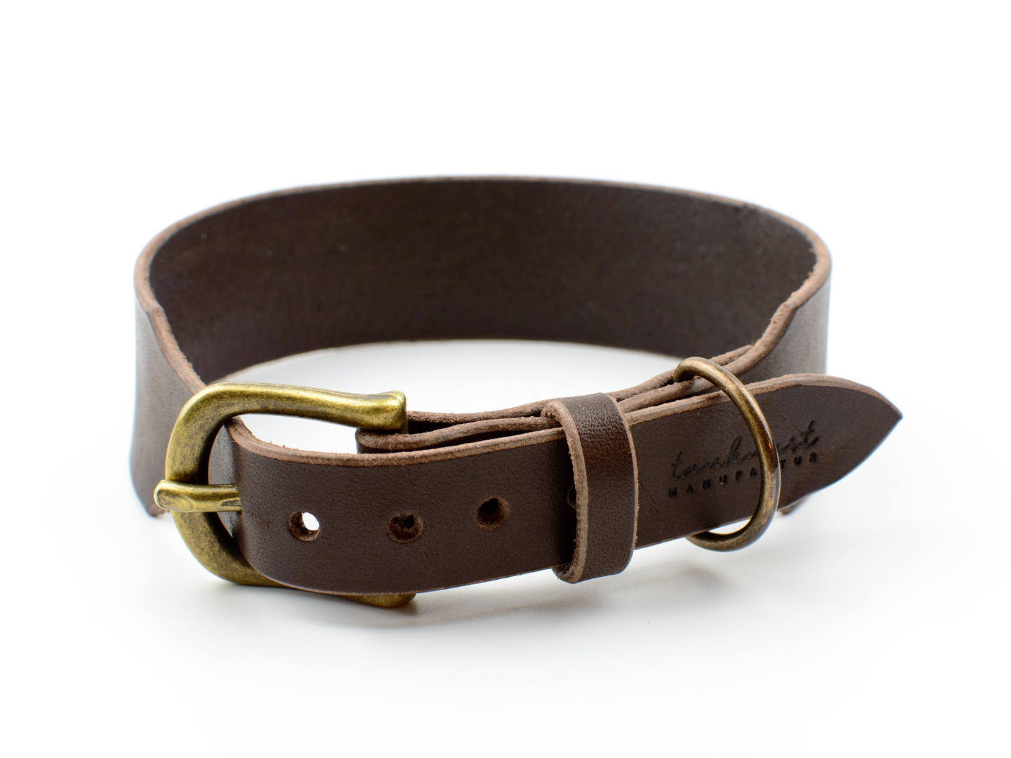 Breites Hundehalsband Leder Lederhalsband Cora Detail