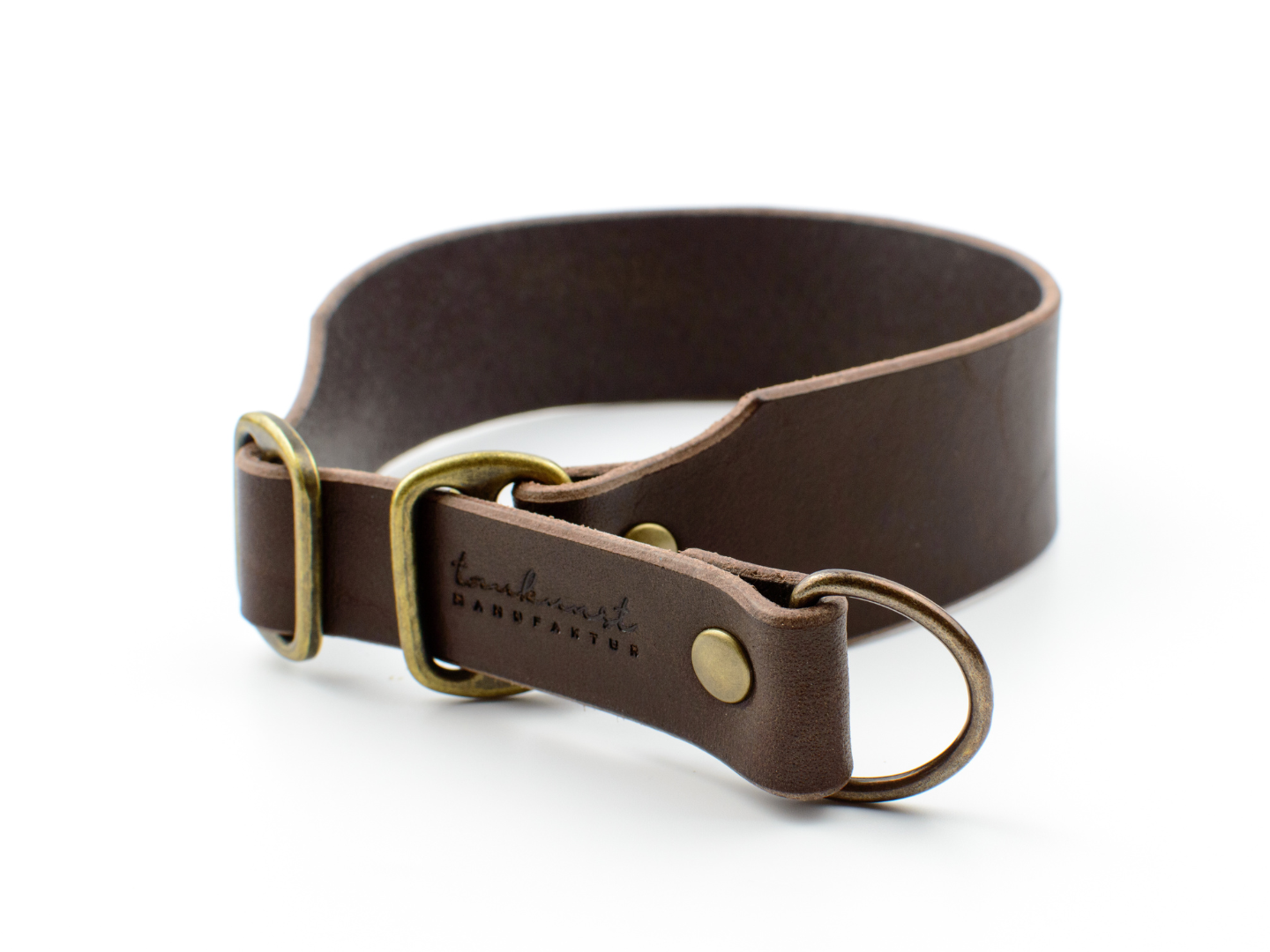 Breites Zugstopp Hundehalsband Leder Cora