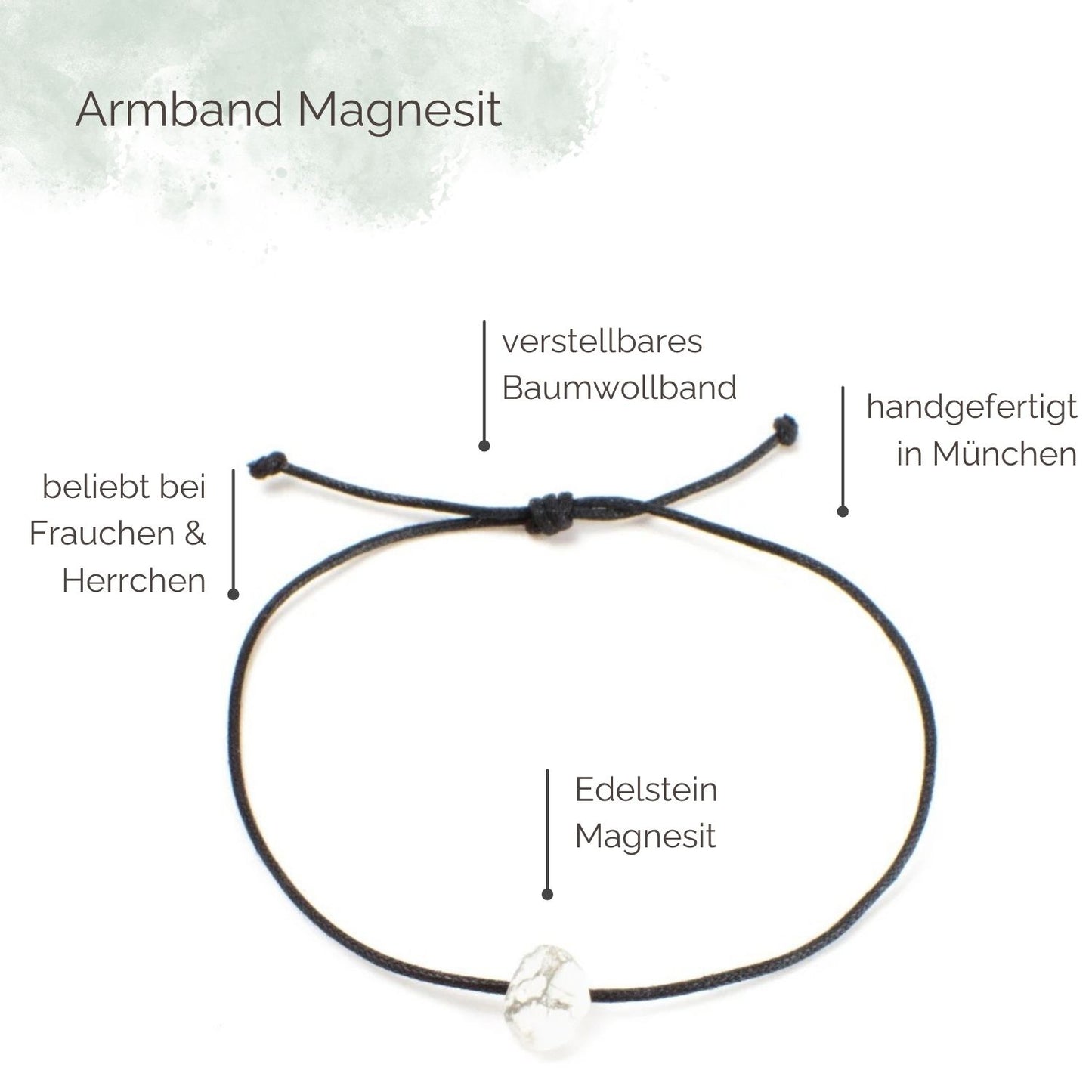 Highlights Armband Magnesit