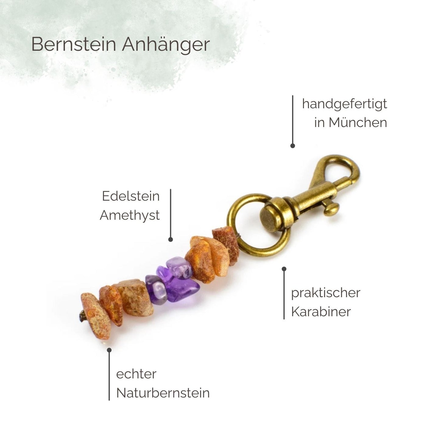 Highlights Bernstein Anhänger Amethyst