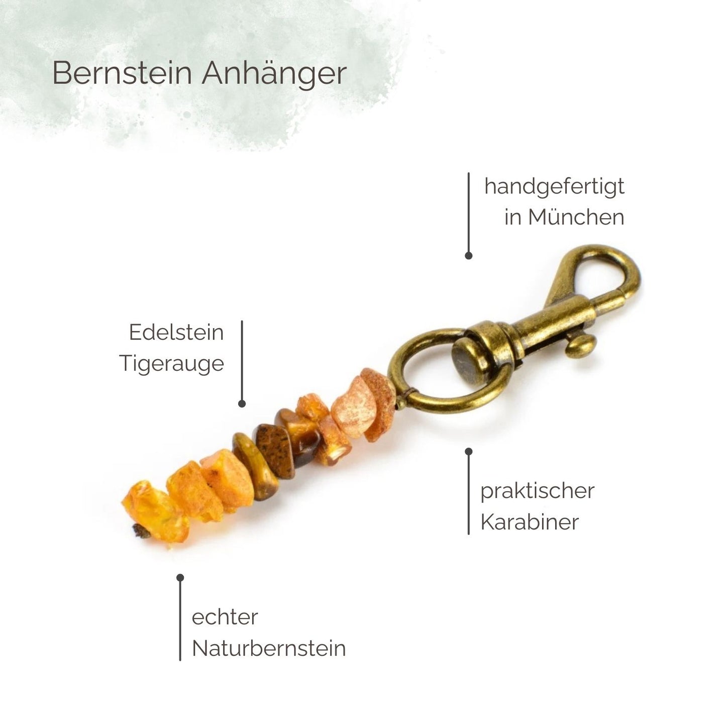 Highlights Bernstein Anhänger Tigerauge