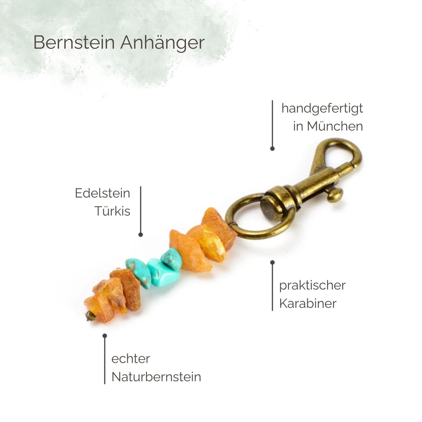 Highlights Bernstein Anhänger Türkis