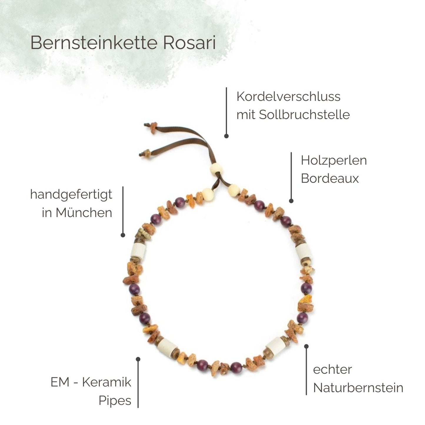 Highlights Bernsteinkette für Hunde