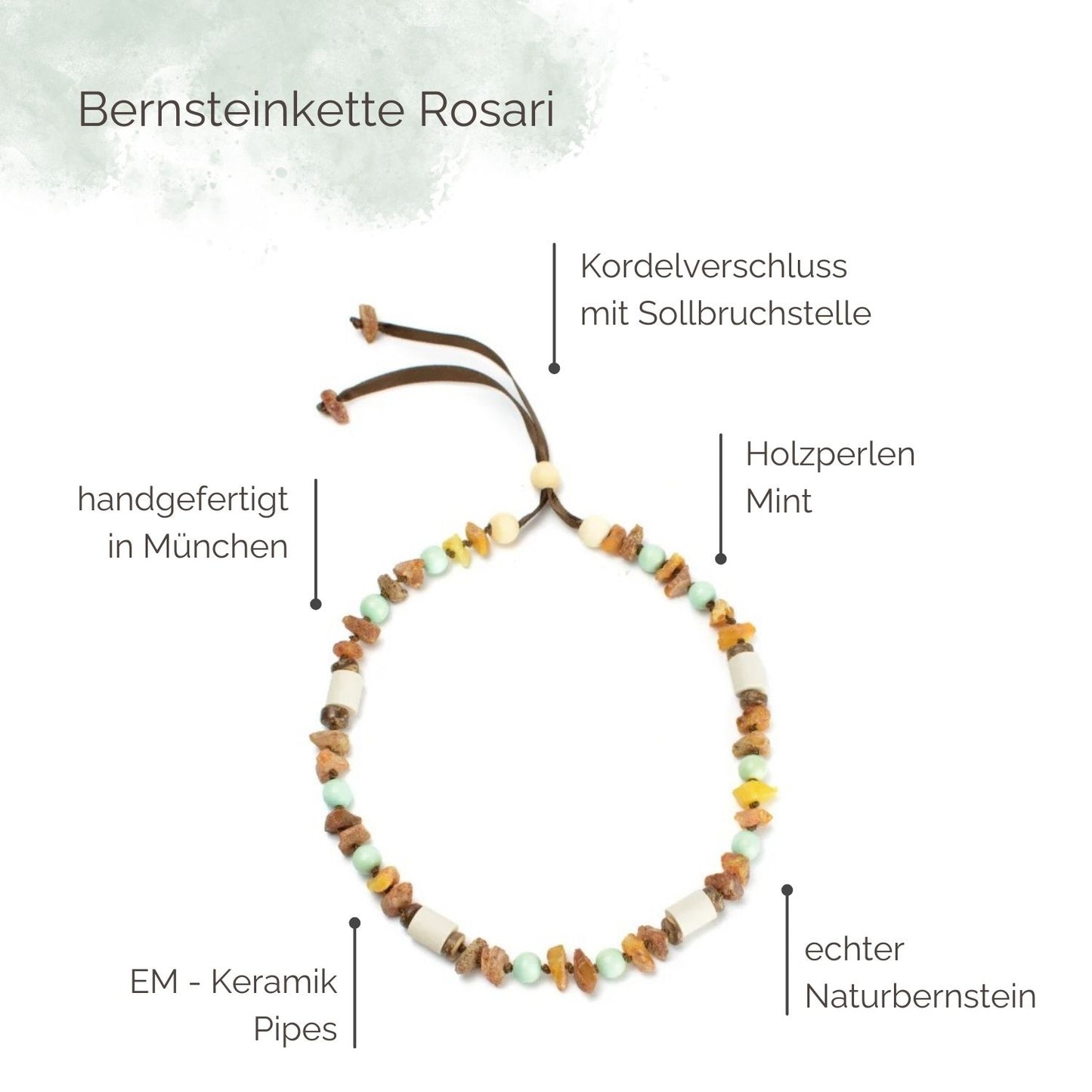 Highlights Bernsteinkette für Hunde