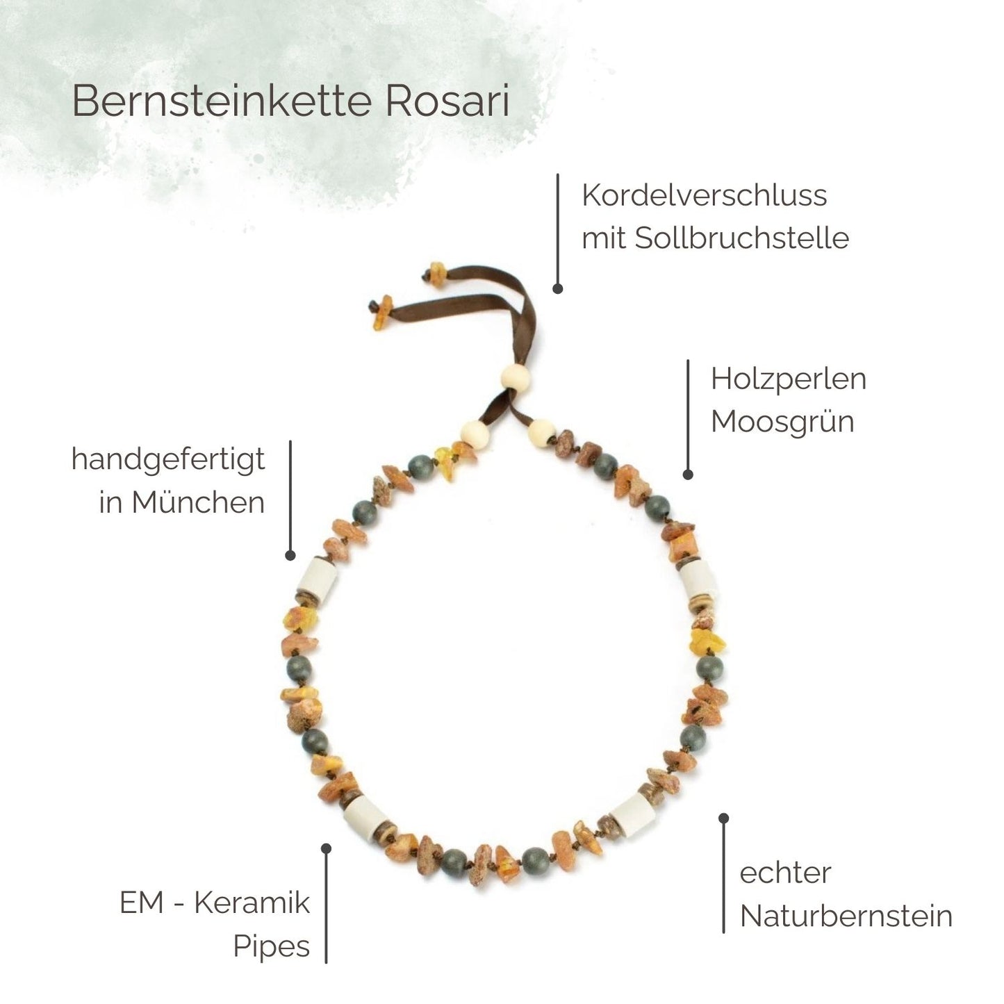 Highlights Bernsteinkette für Hunde