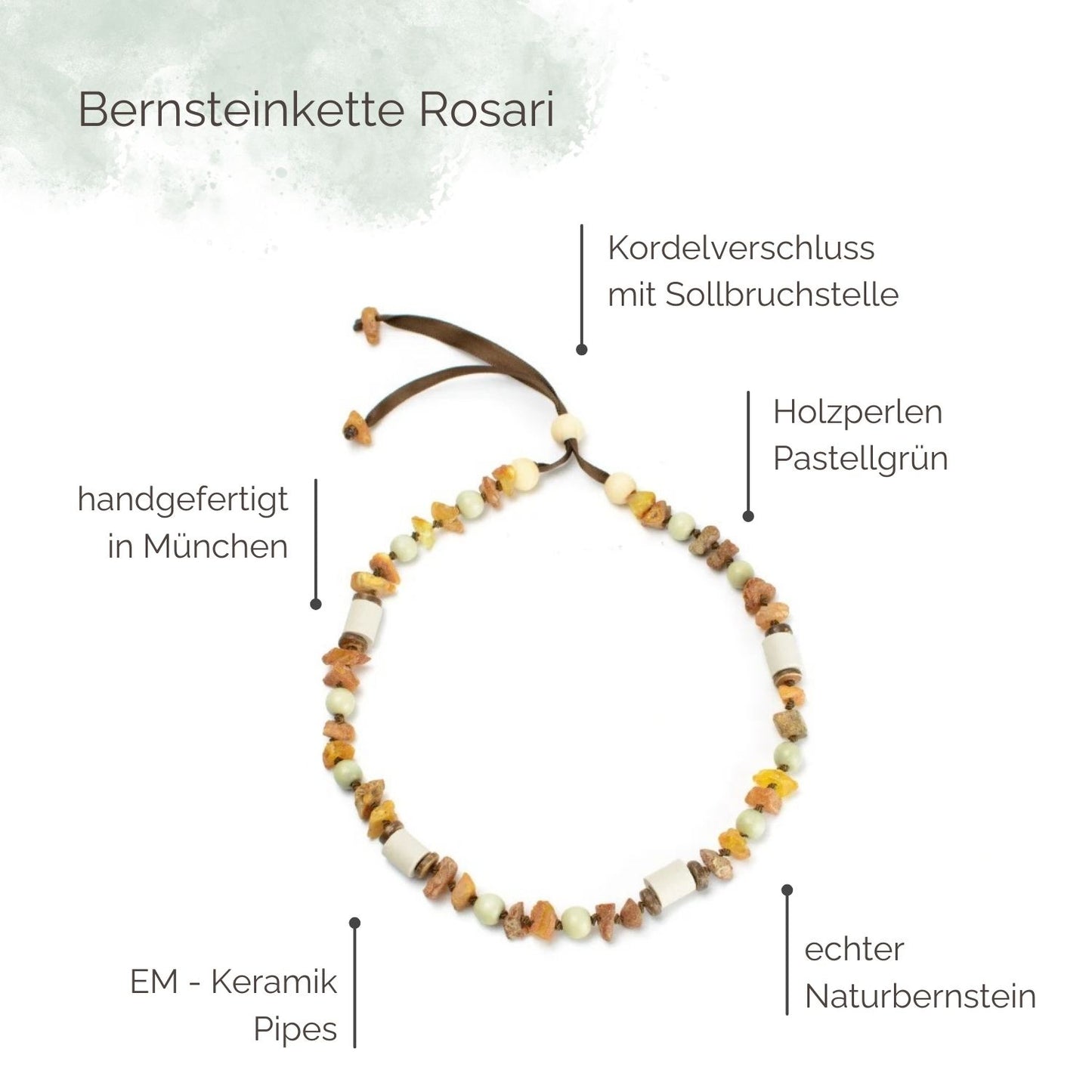 Highlights Bernsteinkette für Hunde