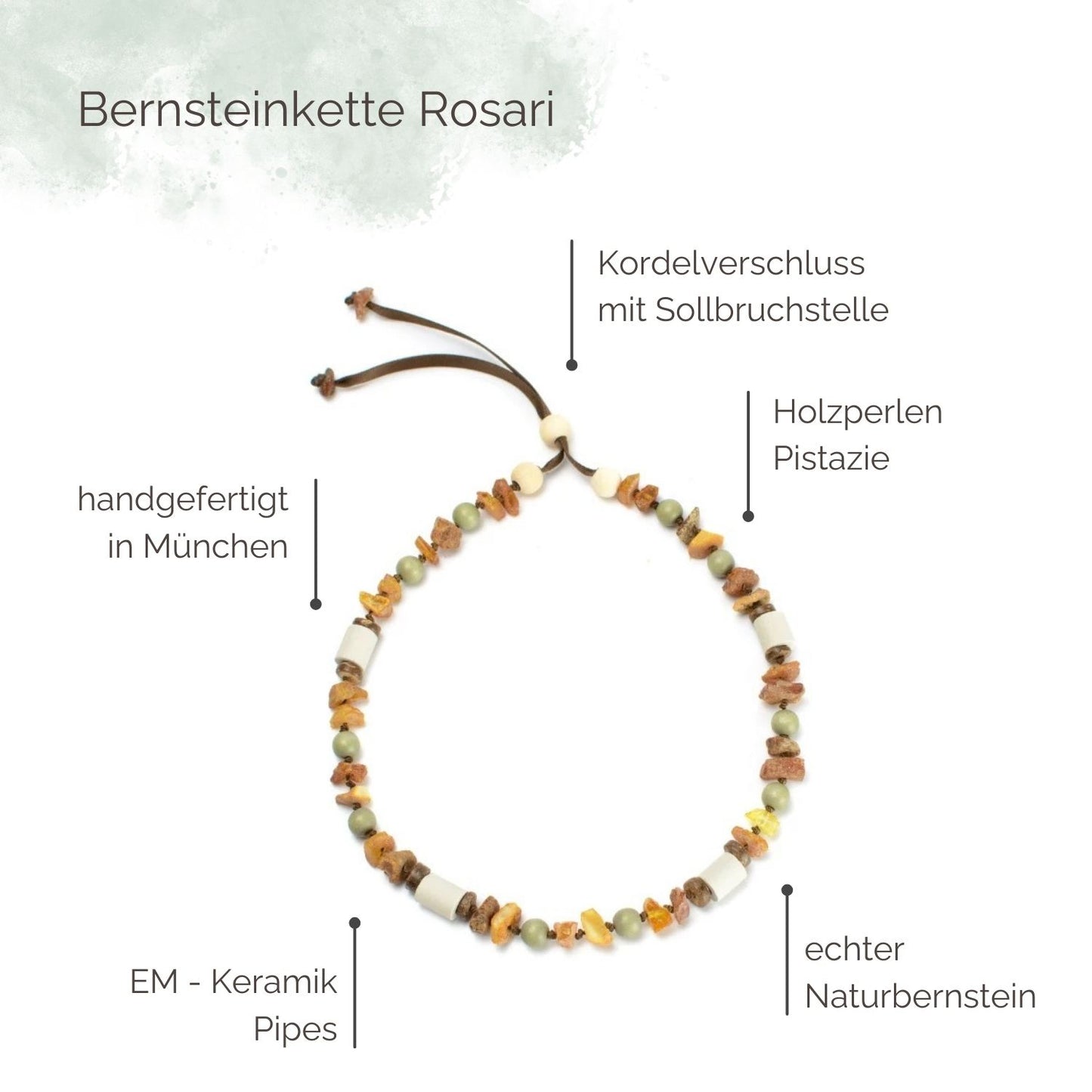 Highlights Bernsteinkette für Hunde