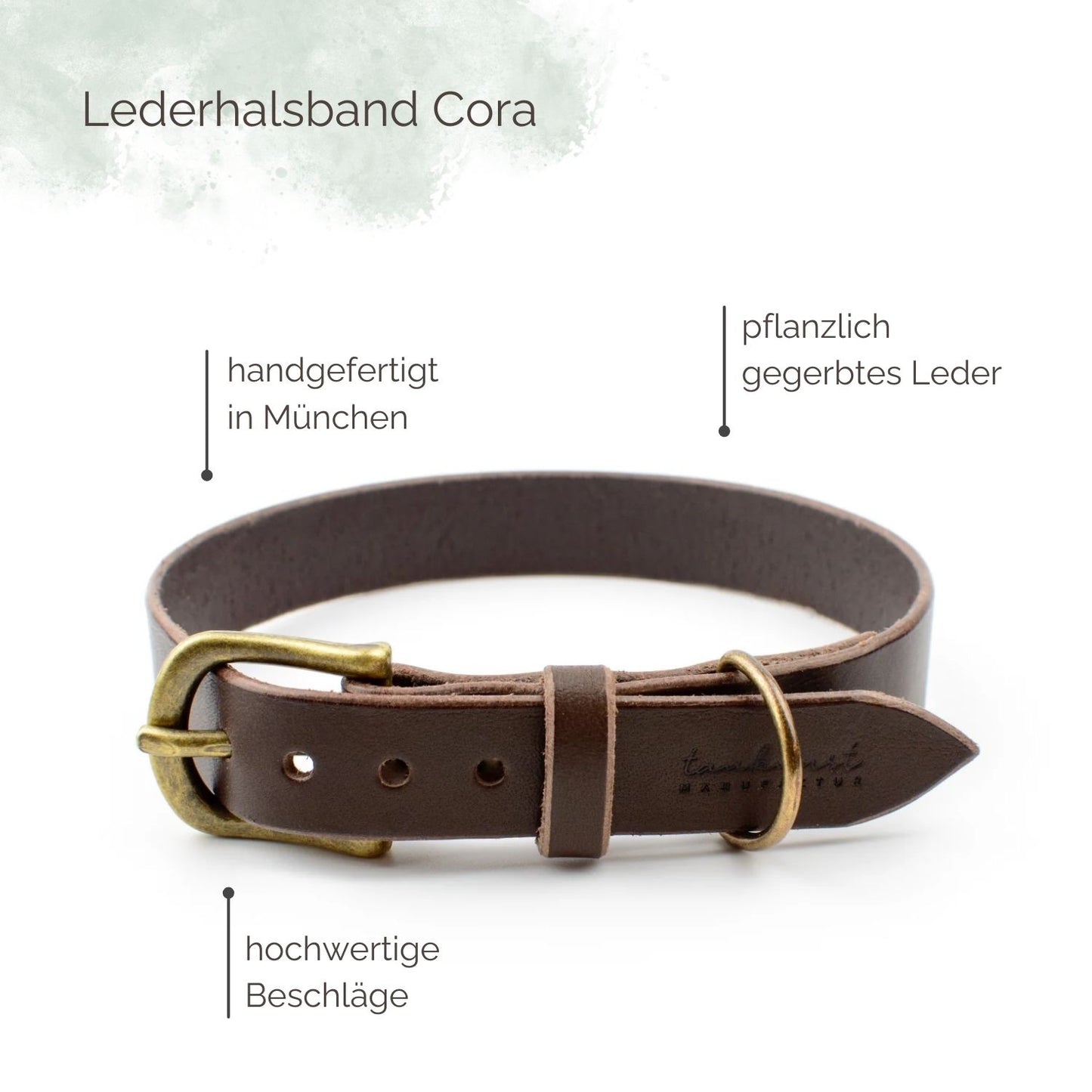 Lederhalsband Cora für Hunde