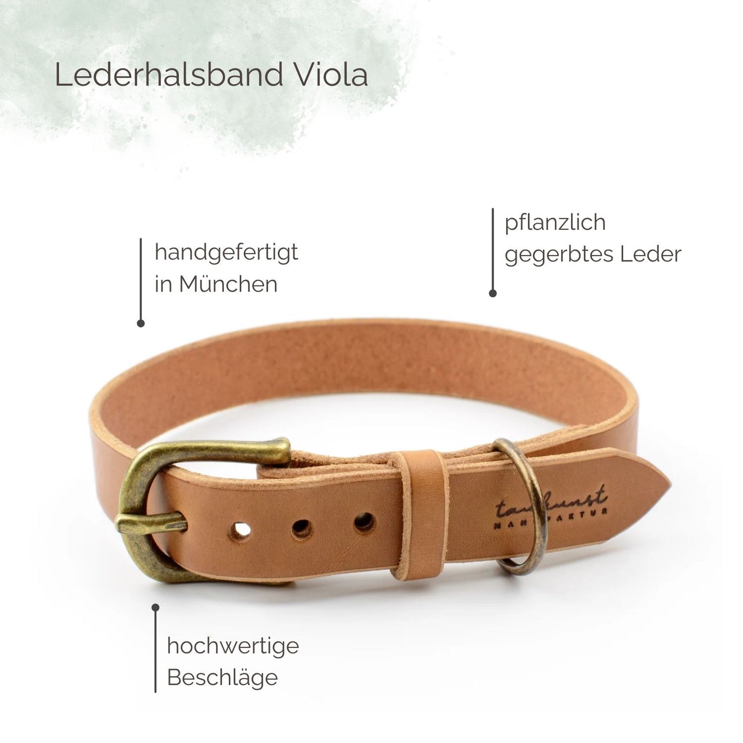 Lederhalsband Viola für Hunde