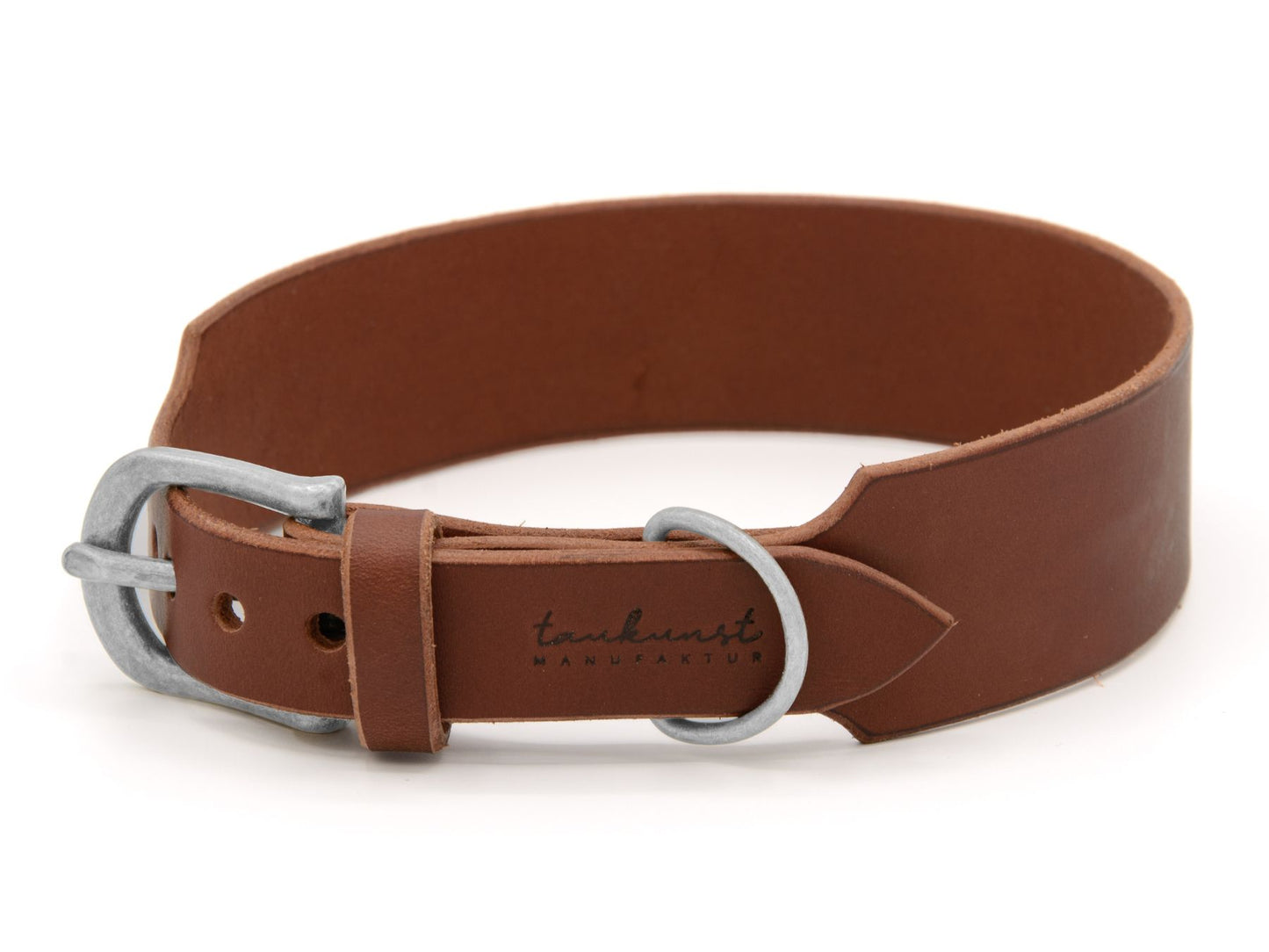 Lederhalsband 'Waldstreuner' Braun