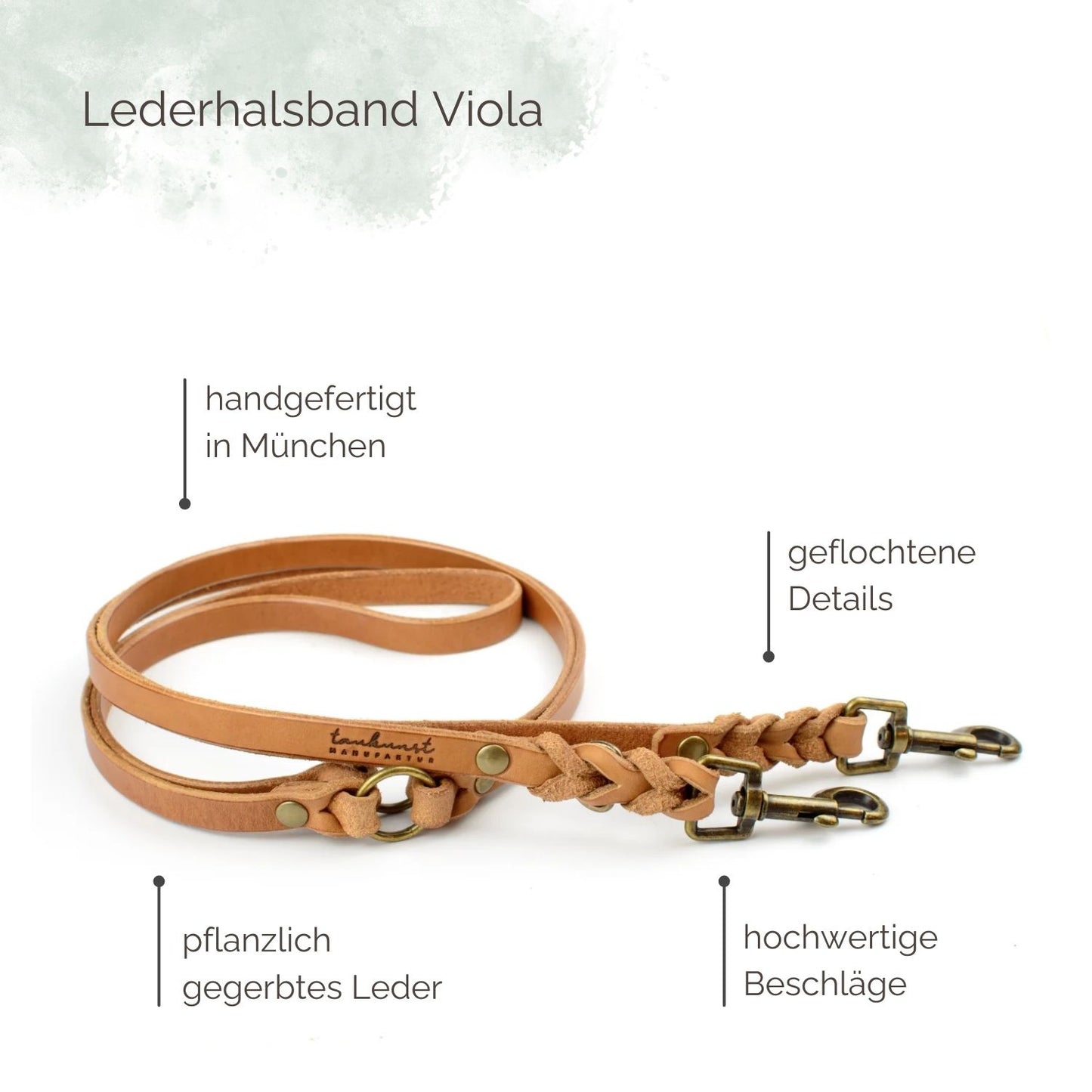 Lederleine Viola für Hunde