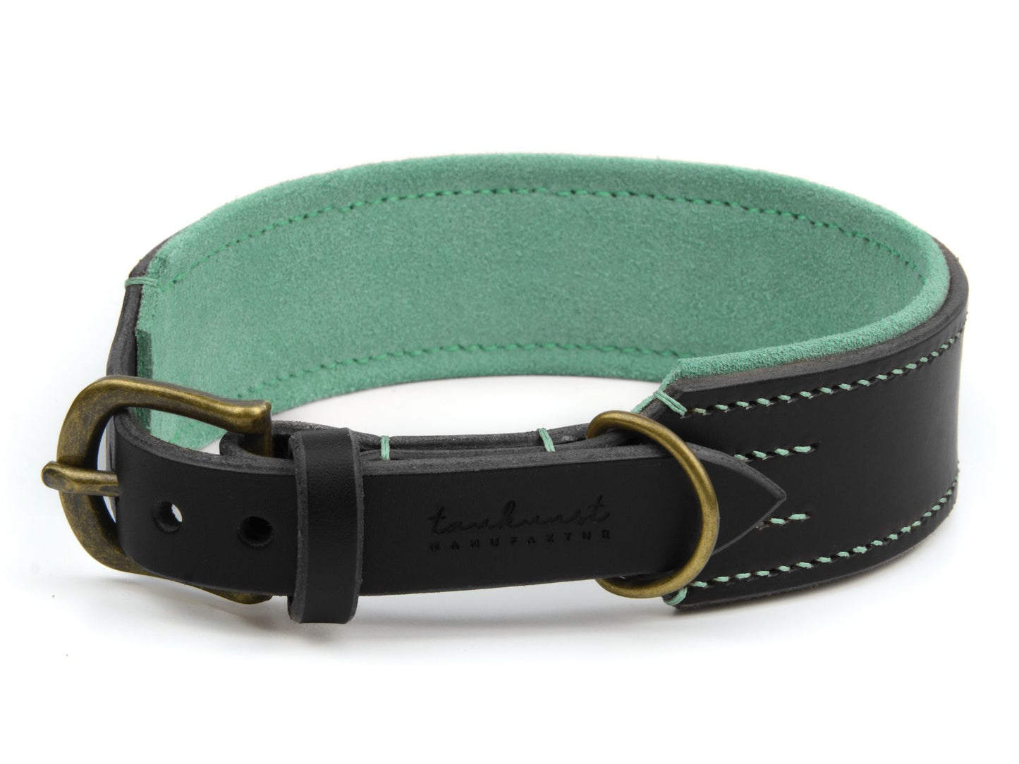 Lederhalsband 'Wildfang' Schwarz