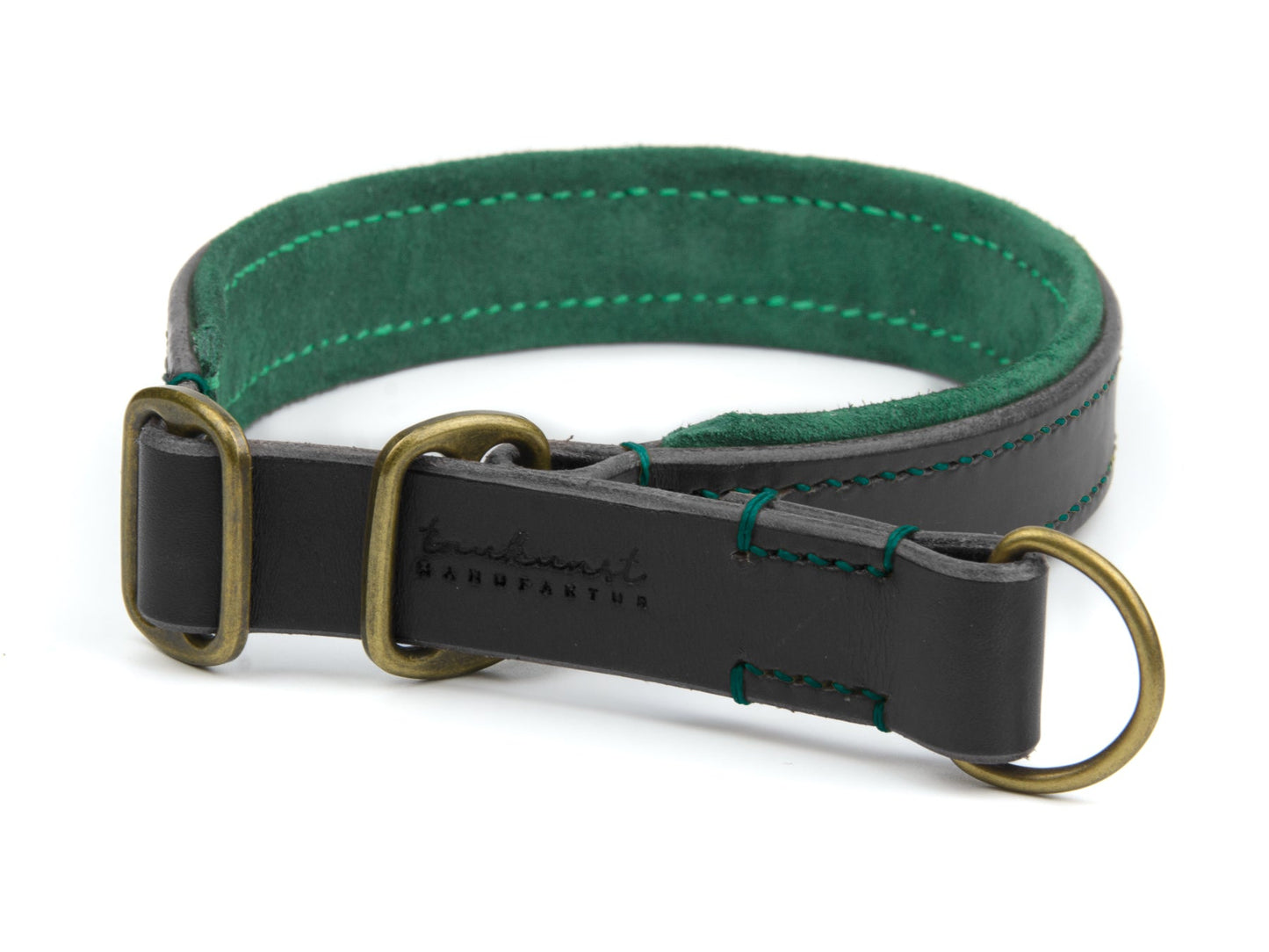 Zugstopp Lederhalsband 'Carla' gepolstert