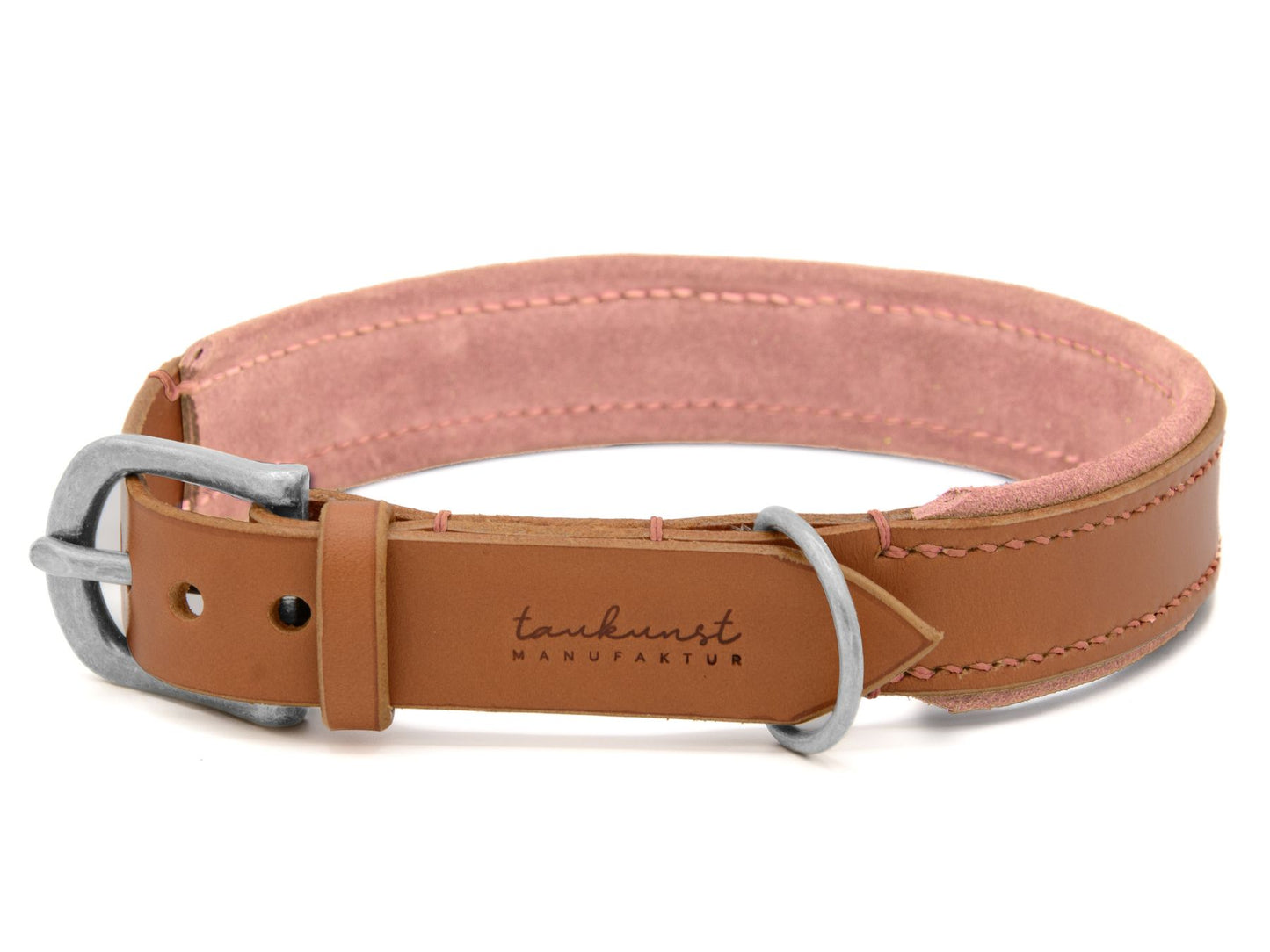 Lederhalsband 'Wildfang' Cognac