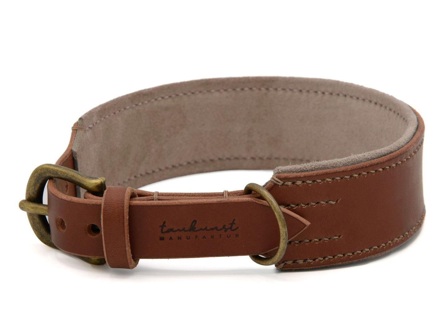 Lederhalsband 'Wildfang' Braun