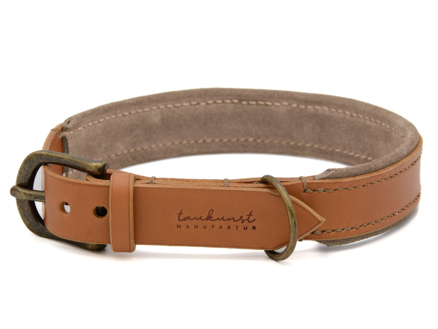 Lederhalsband 'Wildfang' Cognac
