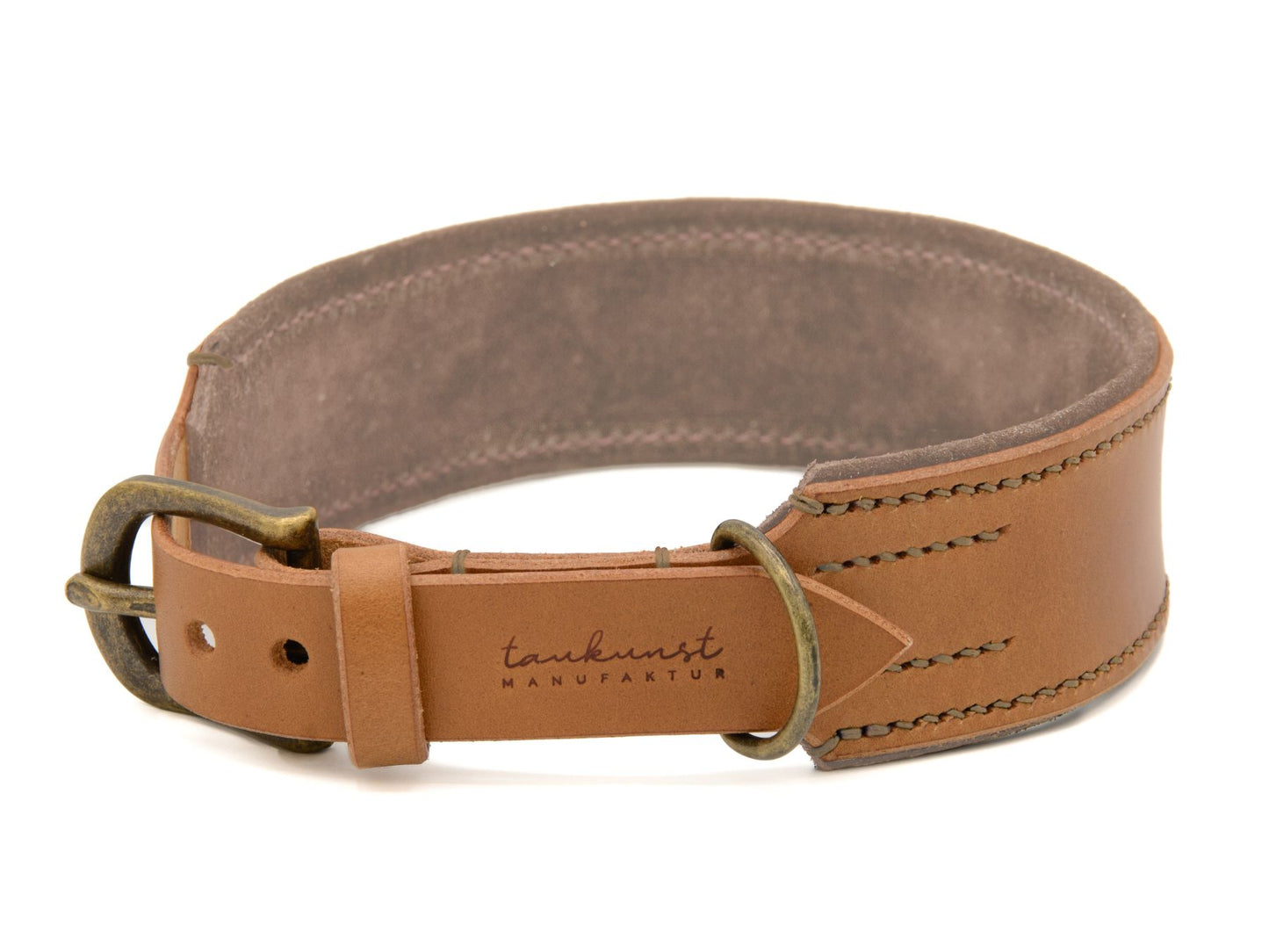 Lederhalsband 'Wildfang' Camel