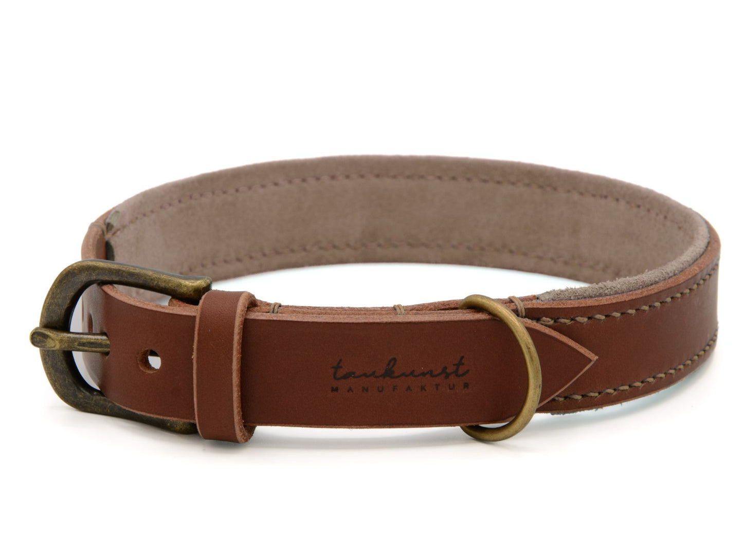 Lederhalsband 'Wildfang' Braun