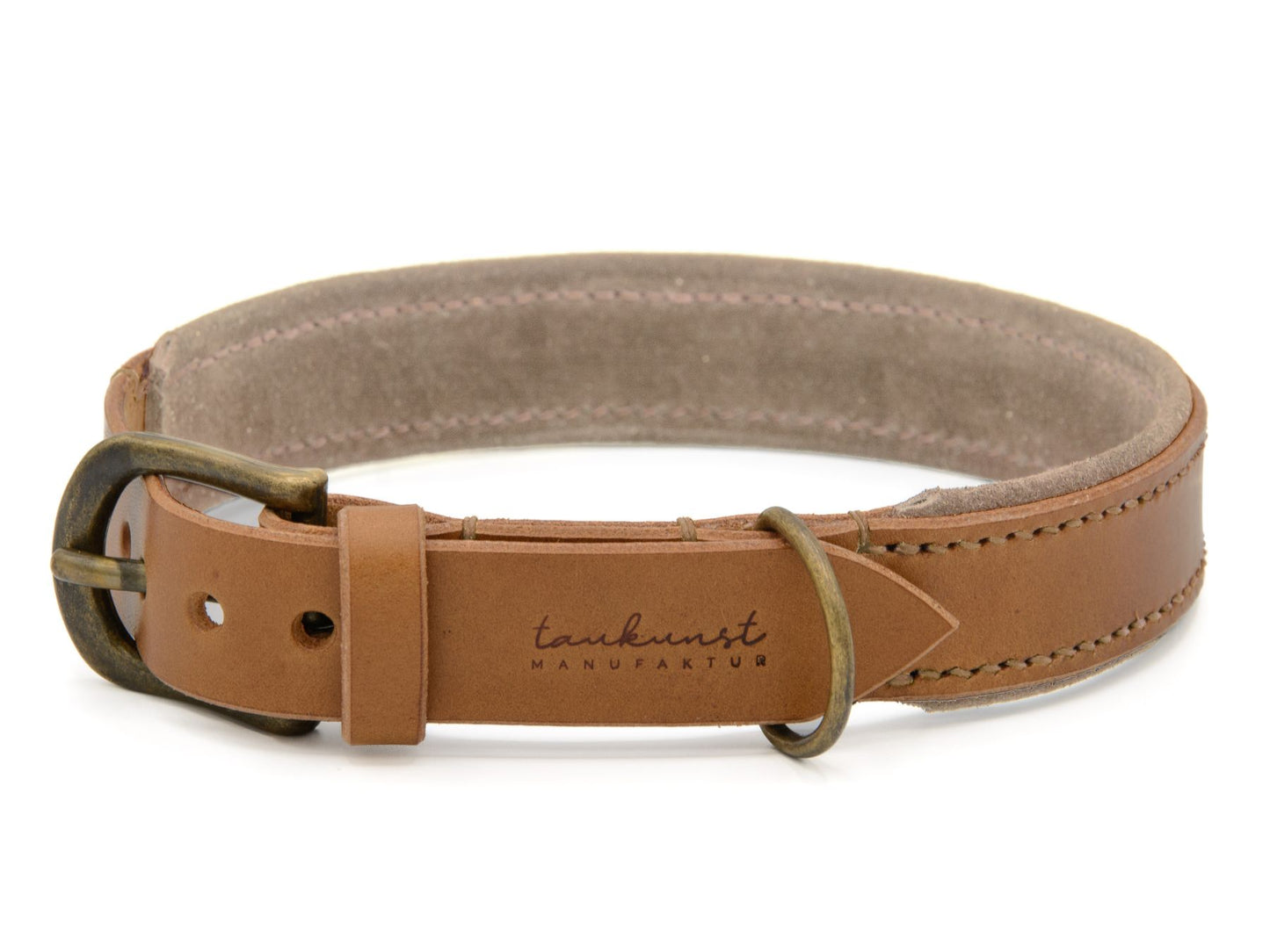 Lederhalsband 'Wildfang' Camel