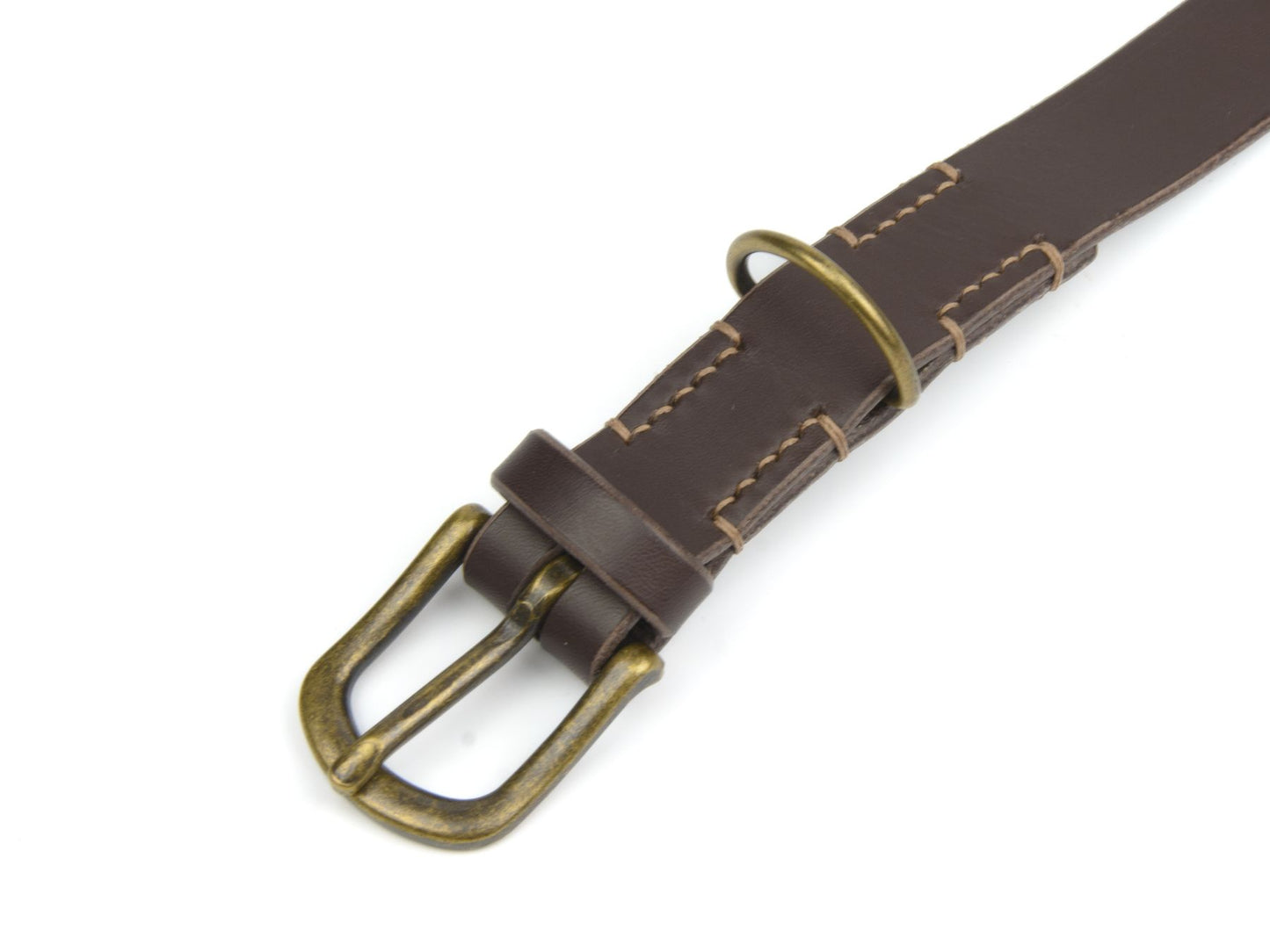 Lederhalsband 'Waldgeist' Dunkelbraun