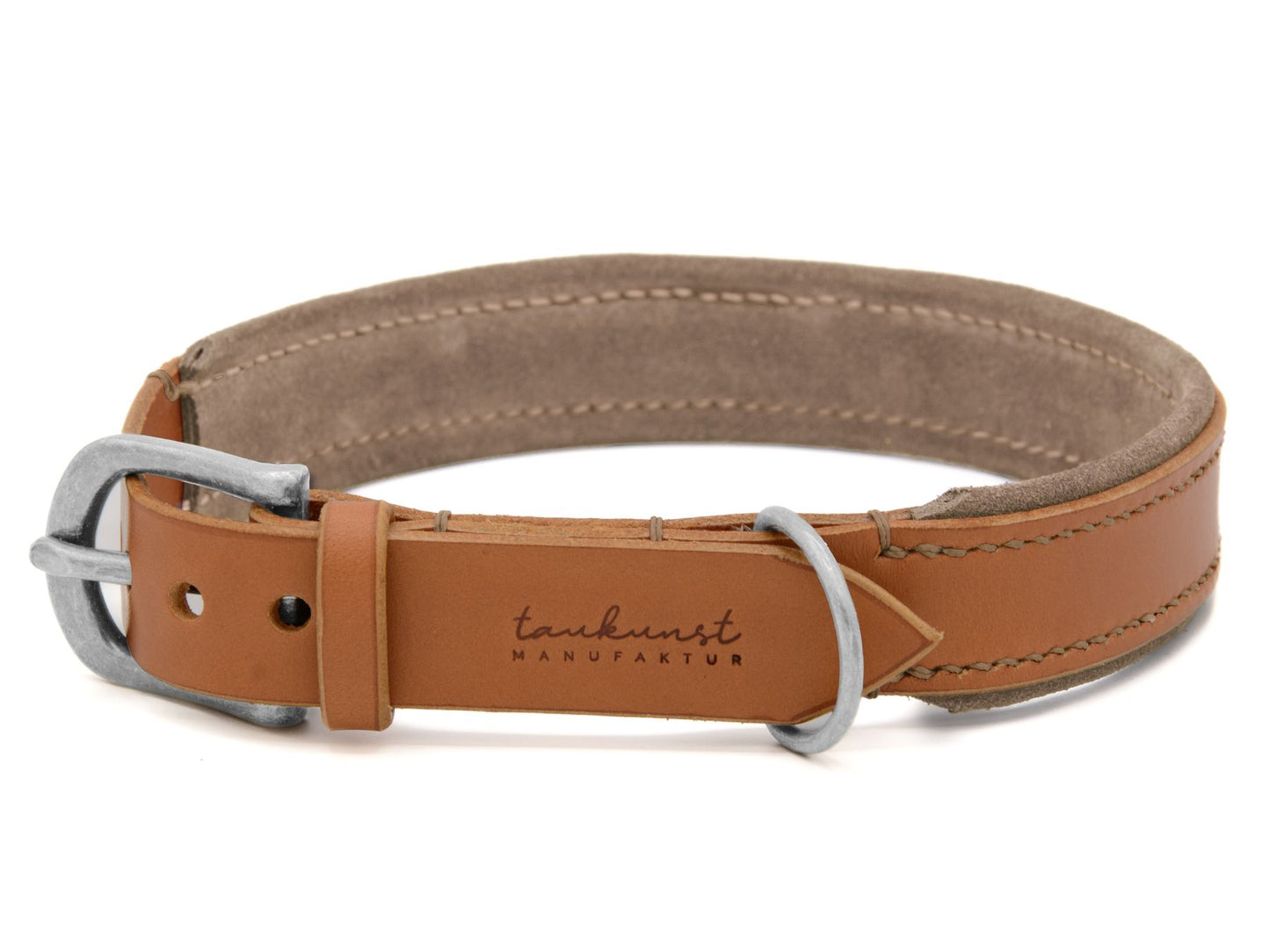 Lederhalsband 'Wildfang' Cognac