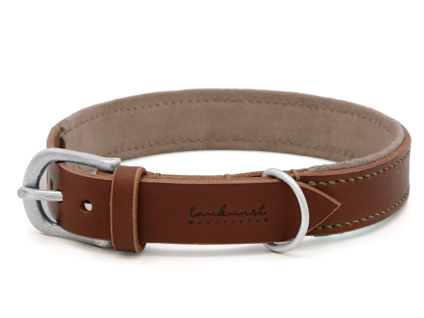 Lederhalsband 'Wildfang' Braun