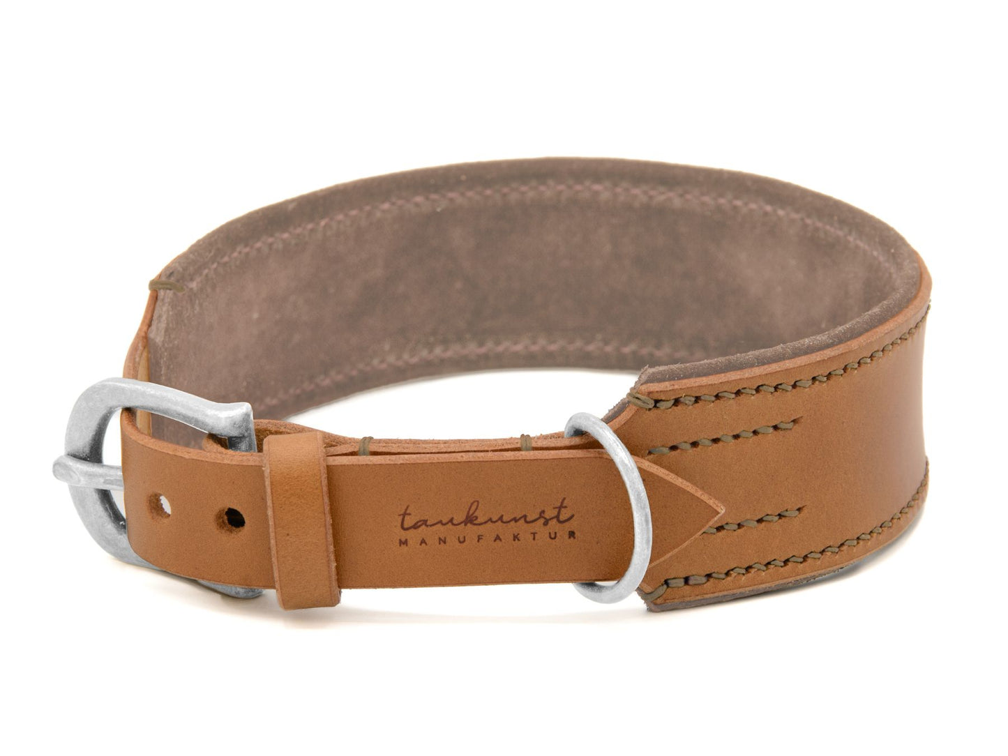 Lederhalsband 'Wildfang' Camel