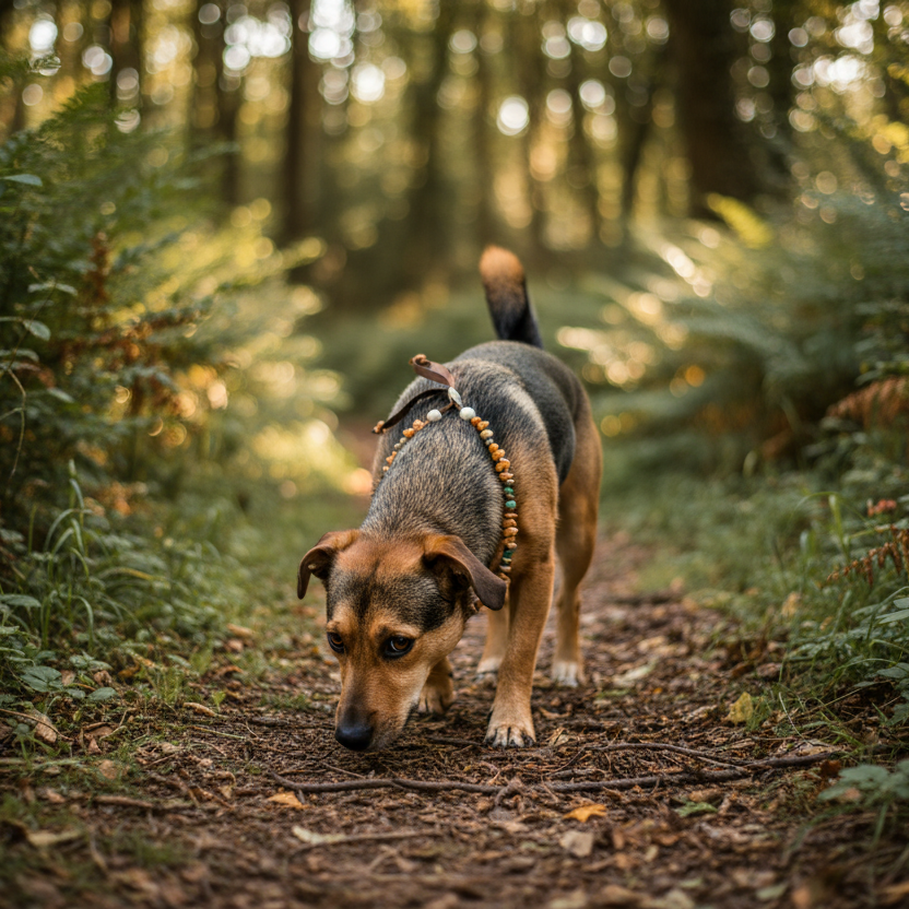Bernsteinkette Aventurin Hund Verstellbar Shooting