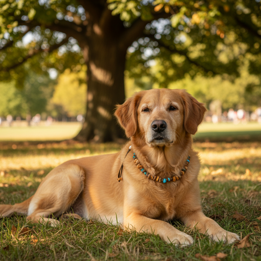 Bernsteinkette Hund Apatit Verstellbar Shooting