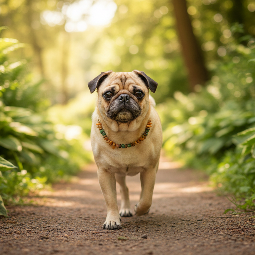 Bernsteinkette Hund Aventurin Shooting