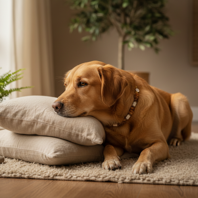 Bernsteinkette Hund EM Keramik Shooting