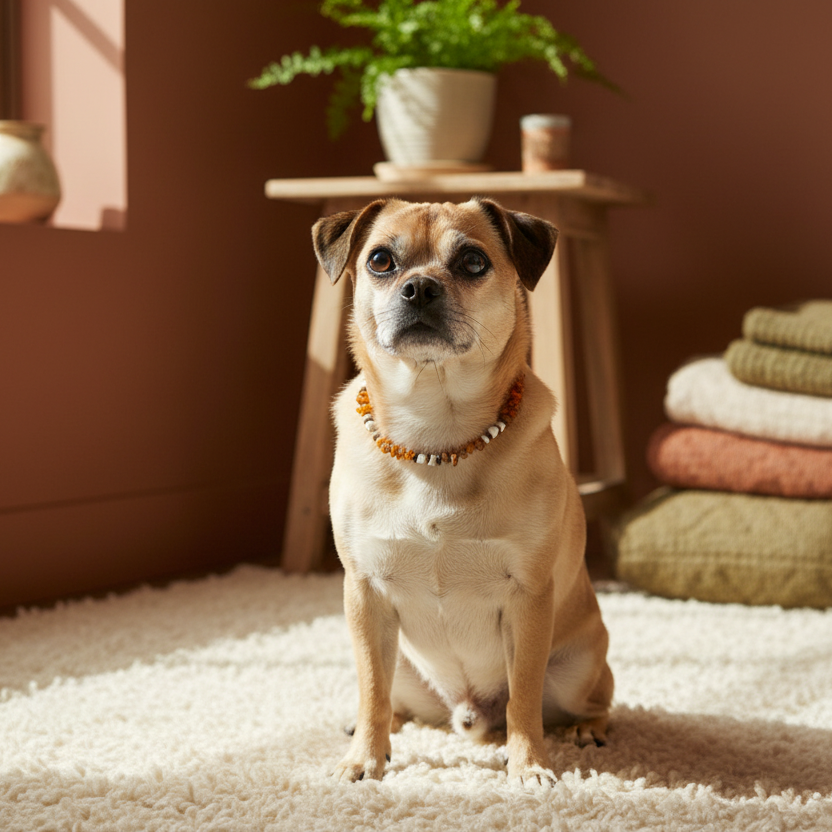 Bernsteinkette Hund Magnesit Shooting