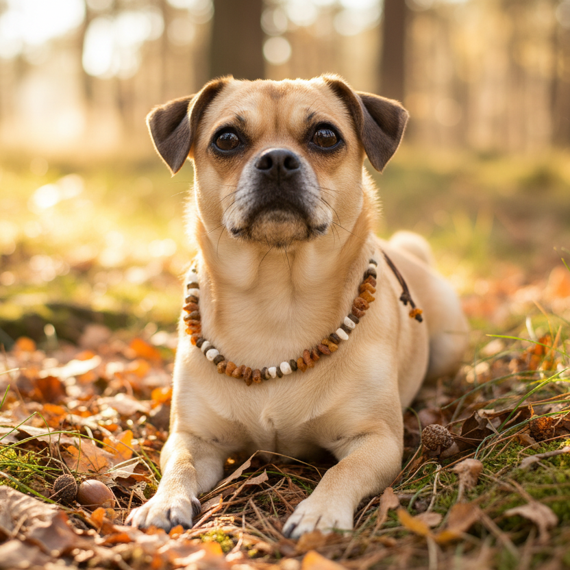Bernsteinkette Hund Magnesit Verstellbar Shooting