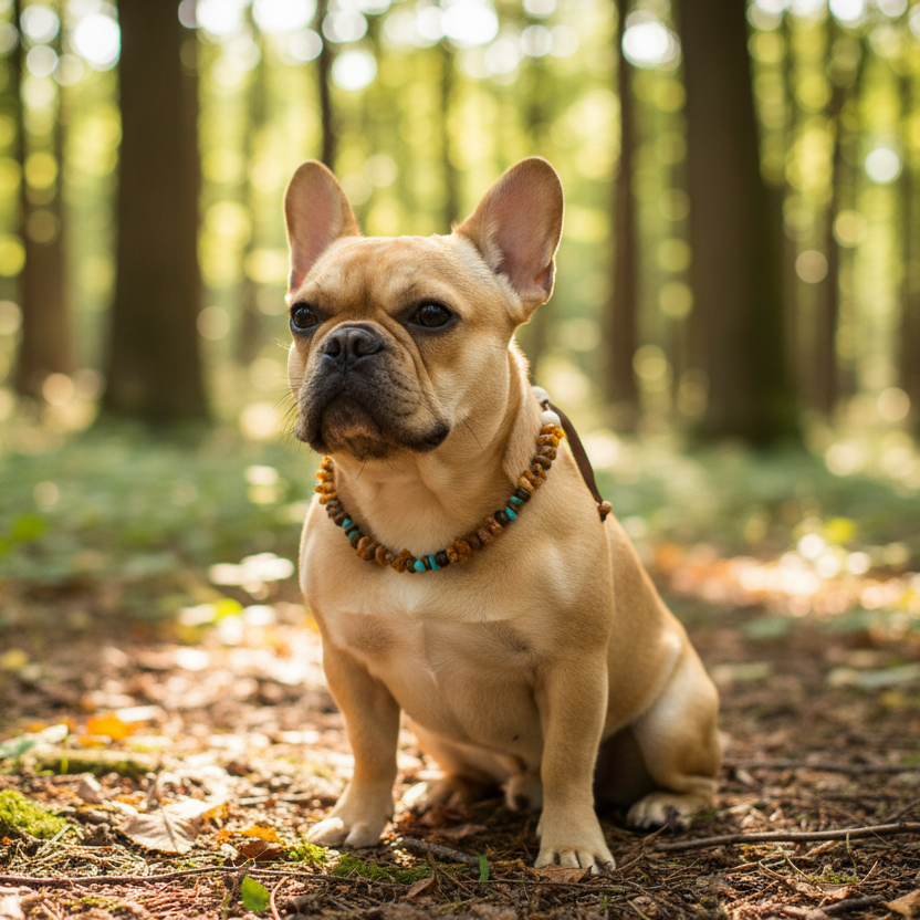 Bernsteinkette Hund Türkis Verstellbar Shooting