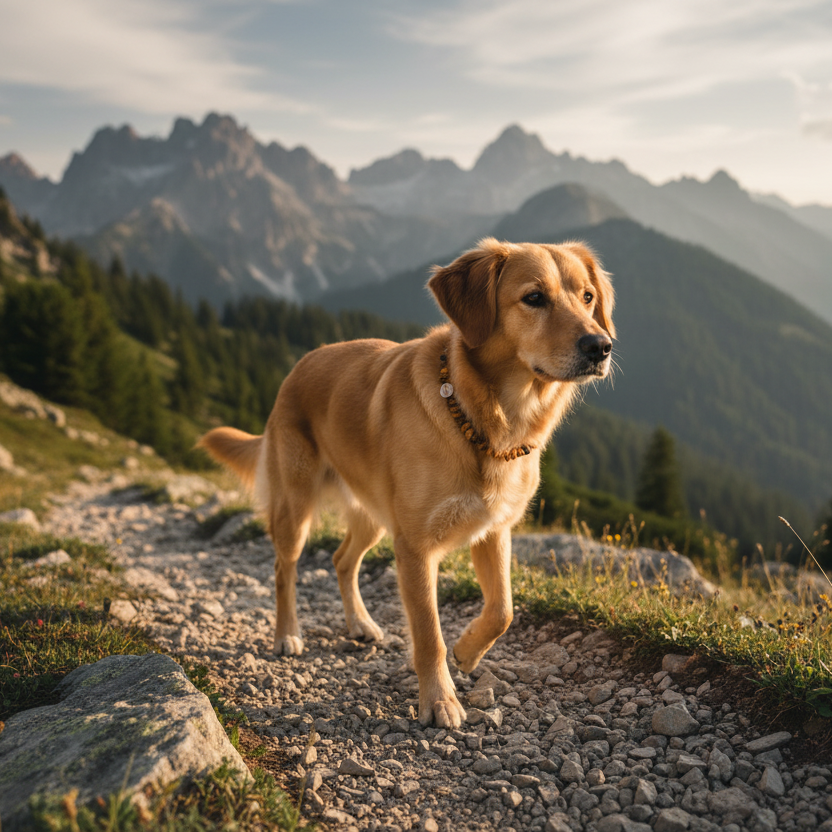 Bernsteinkette Hund Tigerauge Shooting