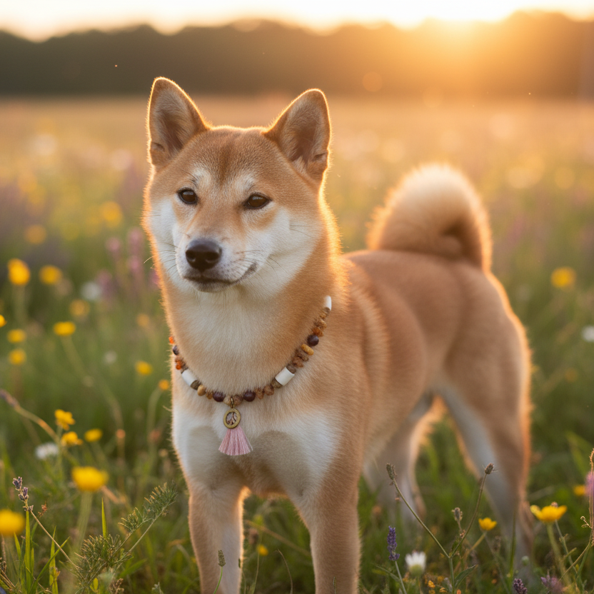 Bernsteinkette Rosari Bordeaux Hund Shooting