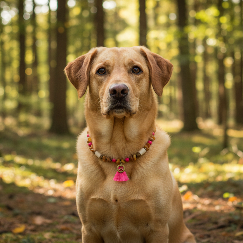 Bernsteinkette Rosari Pink Hund Shooting