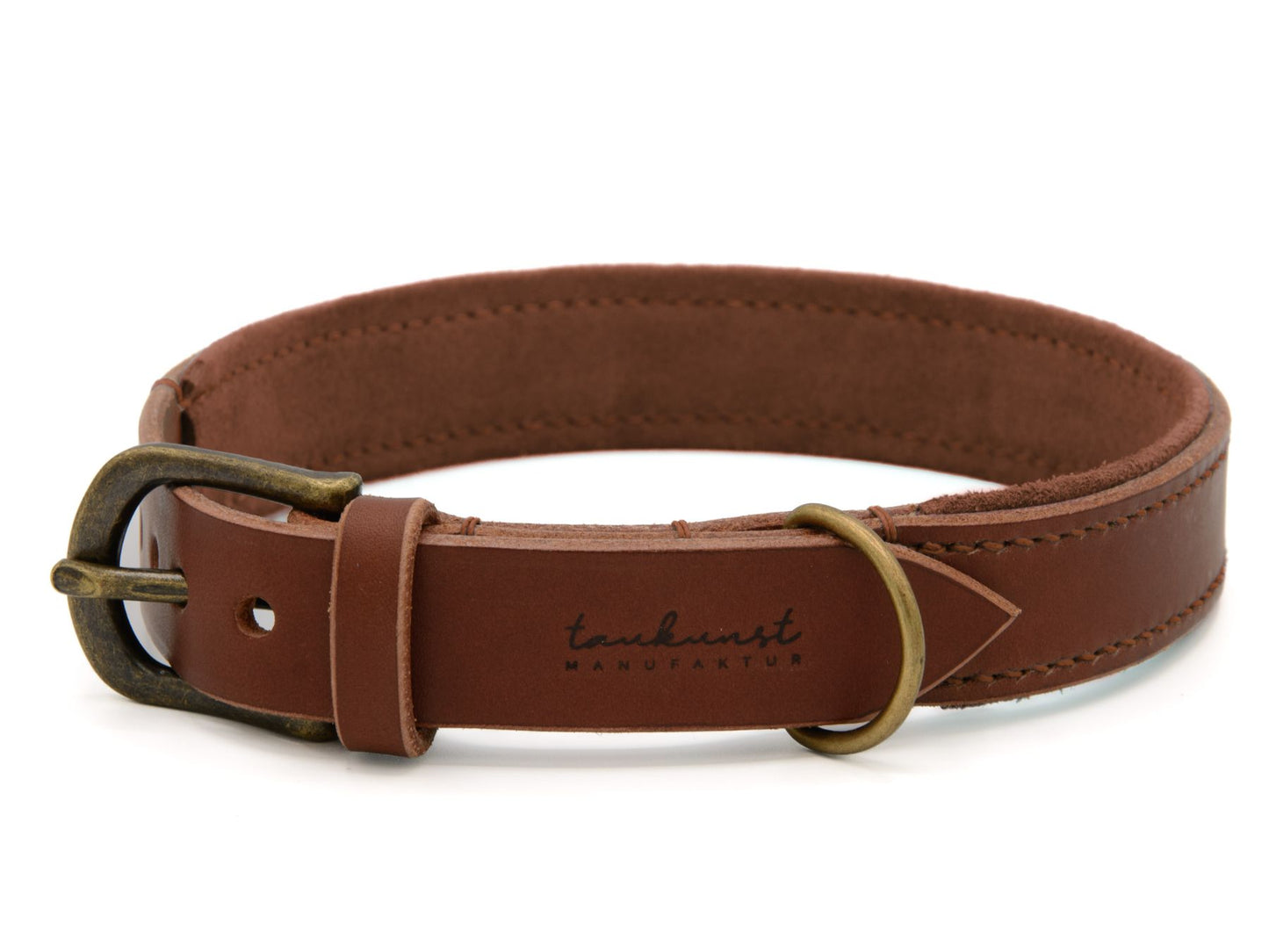 Lederhalsband 'Wildfang' Braun