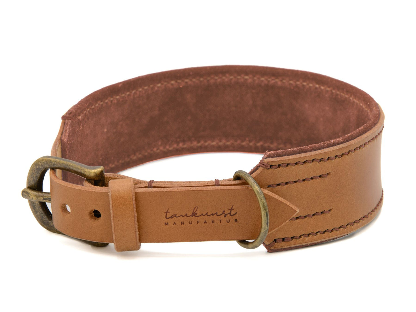 Lederhalsband 'Wildfang' Camel