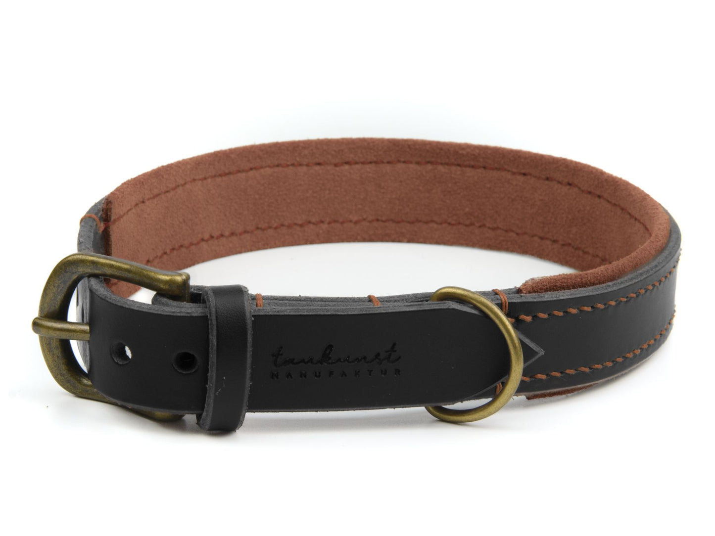 Lederhalsband 'Wildfang' Schwarz