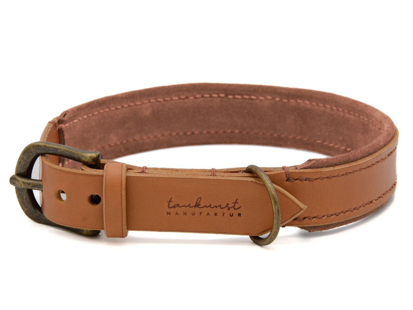 Lederhalsband 'Wildfang' Cognac