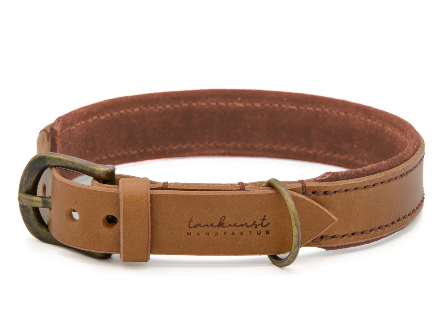 Lederhalsband 'Wildfang' Camel