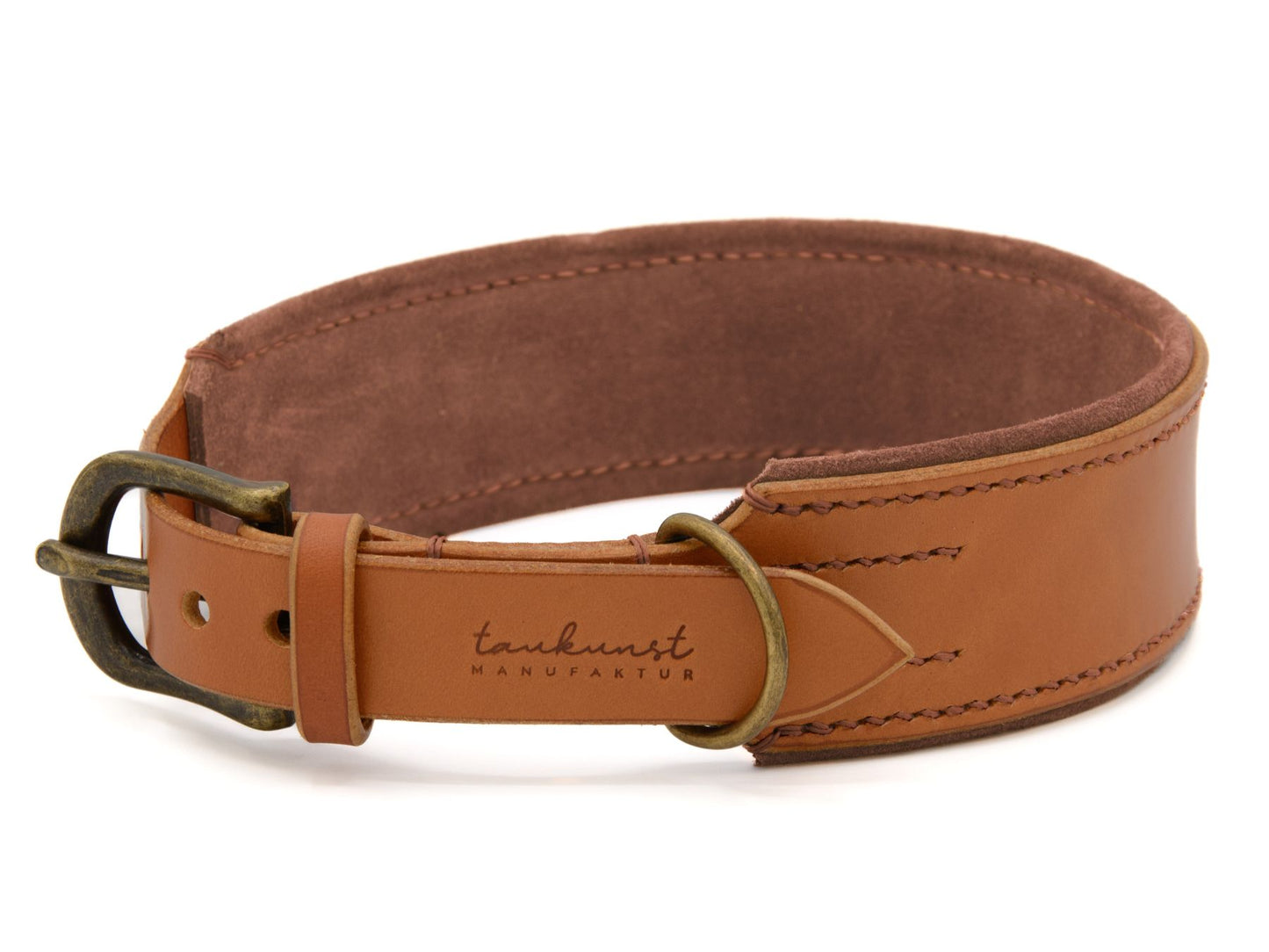 Lederhalsband 'Wildfang' Cognac