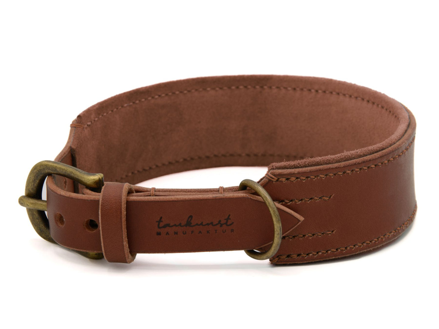 Lederhalsband 'Wildfang' Braun