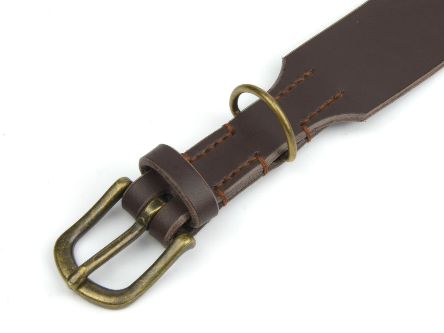 Lederhalsband 'Waldgeist' Dunkelbraun