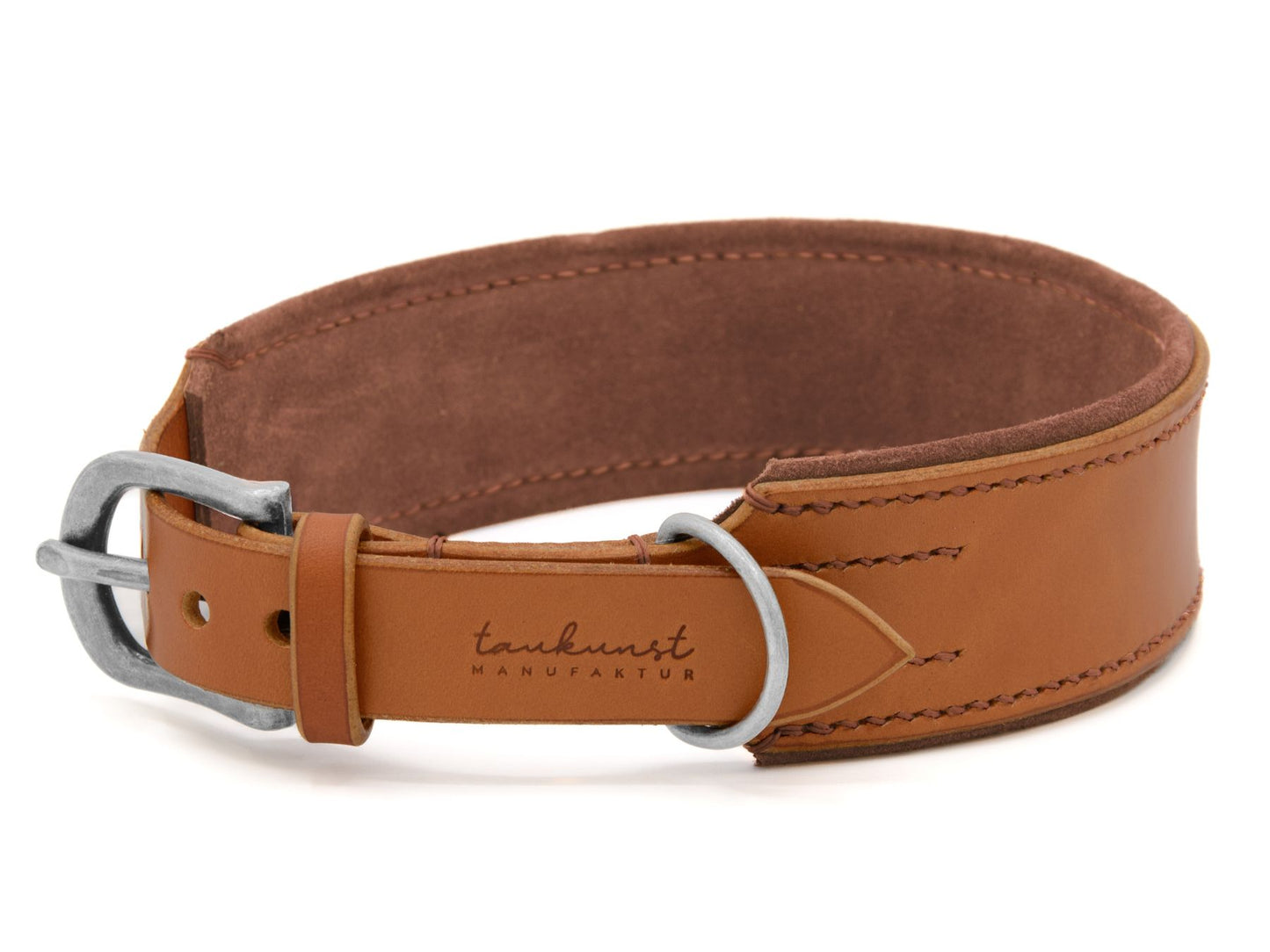 Lederhalsband 'Wildfang' Cognac
