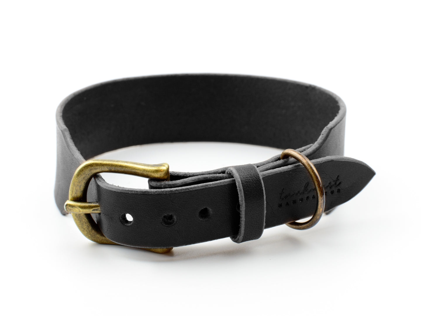 Breites Hundehalsband Leder Lederhalsband Hilde Detail