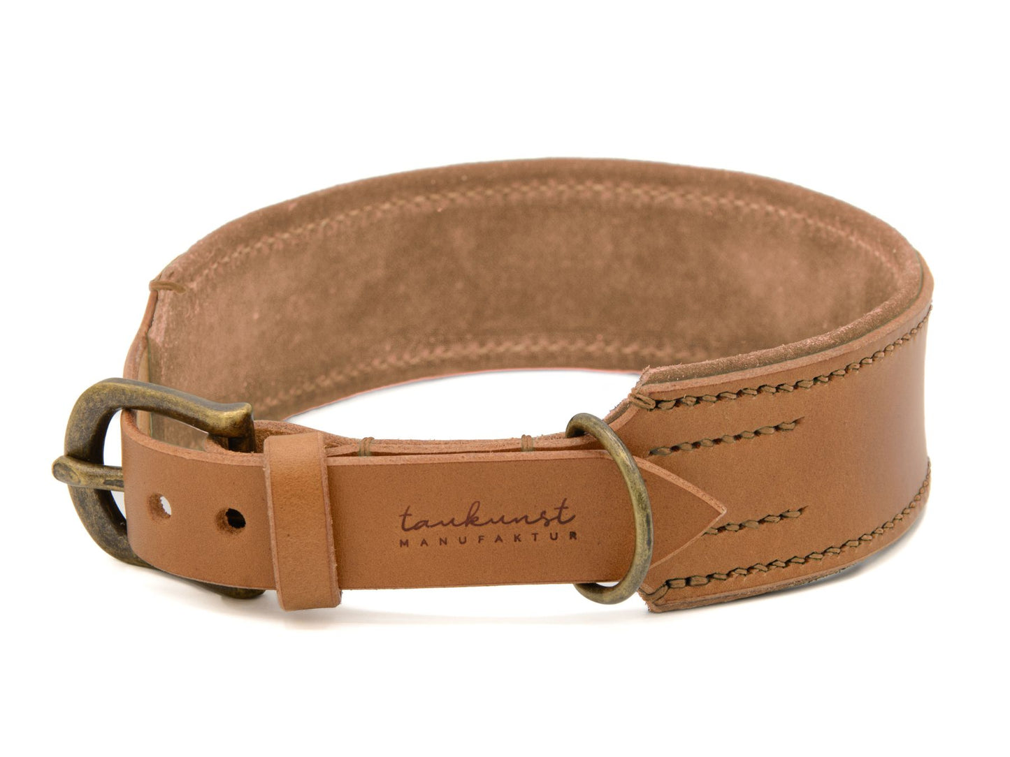 Lederhalsband 'Wildfang' Camel