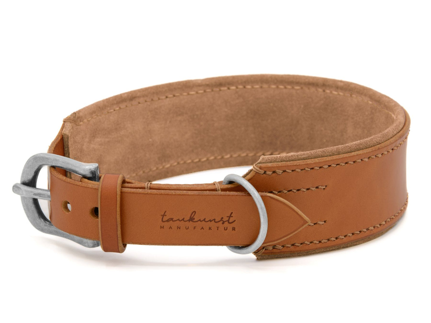 Lederhalsband 'Wildfang' Cognac